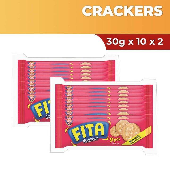 Fita Crackers Ready to Eat Snack 30g x 10 X 2 | Lazada PH