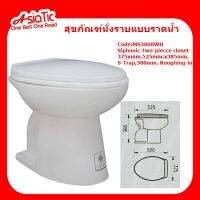 Asiatic สุขภัณฑ์นั่งราบแบบราดน้ำ รุ่นMS3008