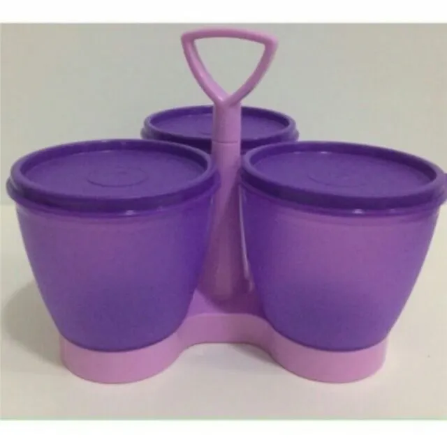 TUPPERWARE BLOSSOM CONDIMATE SET TABLETOP -IN PINK COLOR !!!