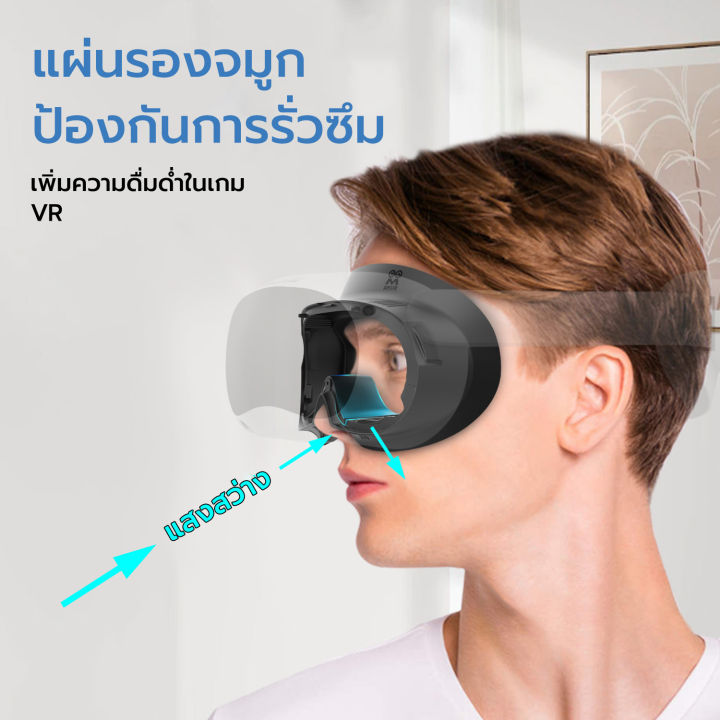 amvr-หน้ากากหนัง-แบบเปลี่ยน-สำหรับรุ่น-pico4-แว่น-vr-1-ชุด-มีหน้ากากหนัง-พร้อมส่ง