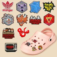 50pcs Stranger Things PVC Shoe Charms Croc Jeans Strange Animal Shoes Decorations Buckle Garden Sandal Accessories Kids Gift