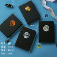 "The Planet" Hard Cover Black Papers Business Notebook Journal Diary Blank Sketchbook Stationery Gift