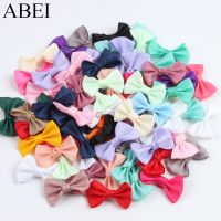 50pcs Mix Colors Grosgain Ribbon Bows Handmade Single Color Bow DIY Crafts Garments Hats Dress Sewing Accessories Gift Wrapping  Bags