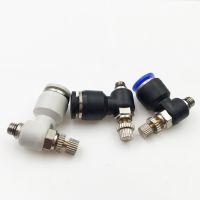 4mm 6mm 8mm To M3 M5 Air Speed Control Valve Hose Tube One Touch Air Pneumatic Pipe Fitting Push In Quick Connector