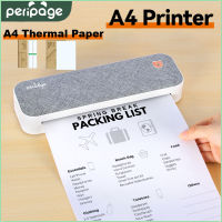 PeriPage เครื่องพิมพ์ A40 A4กระดาษแบบพกพา USB Bluetooth Wireless Thermal Transfer Printer สำหรับ IOS Android System Printing Machine