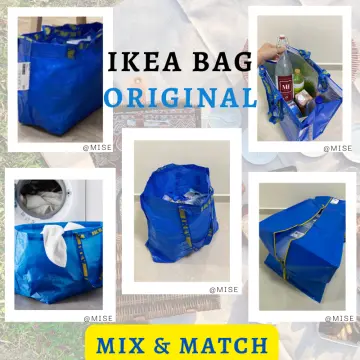 IKEA FRAKTA Carrier Bag, Blue, Large Size Shopping Bag 2 Pcs Set