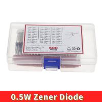 600pcs 2V－39V 30Values 1 / 2W 0.5W Zener Diode Assorted ชุด 20 ชิ้นต่อค่า