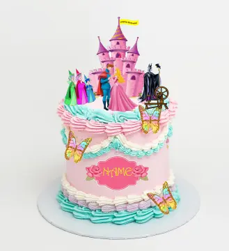 Princess Aurora Baby Shower Fondant Cake | Penny's Food Blog