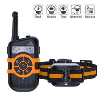 Janpet Training Collars Dog Electronic Shock Collar Waterproof Rechargeable Battery Up To 1000Ft Remote Control Range