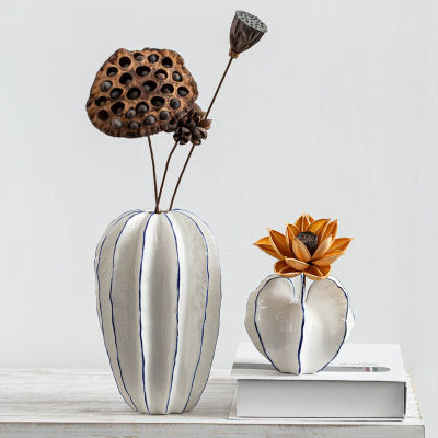 Creative Vase Home Decor Flowers Ceramic Vase Flower Arrangement Dried Flower Art Home Living Room Decor Vase Salon