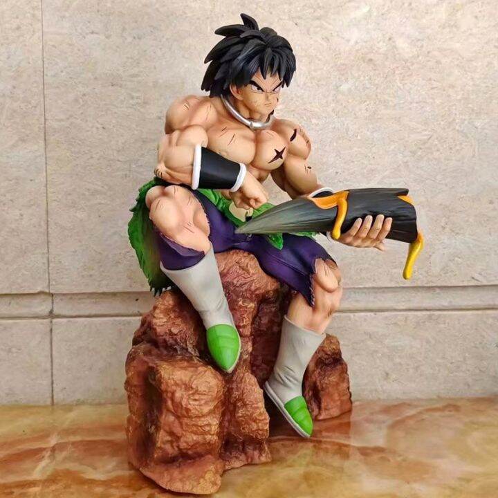 24cm-broly-dragon-ball-figures-gk-broli-action-figures-max-003-siting-anime-figurine-pvc-model-ornamen-toys-birthday-doll-gifts