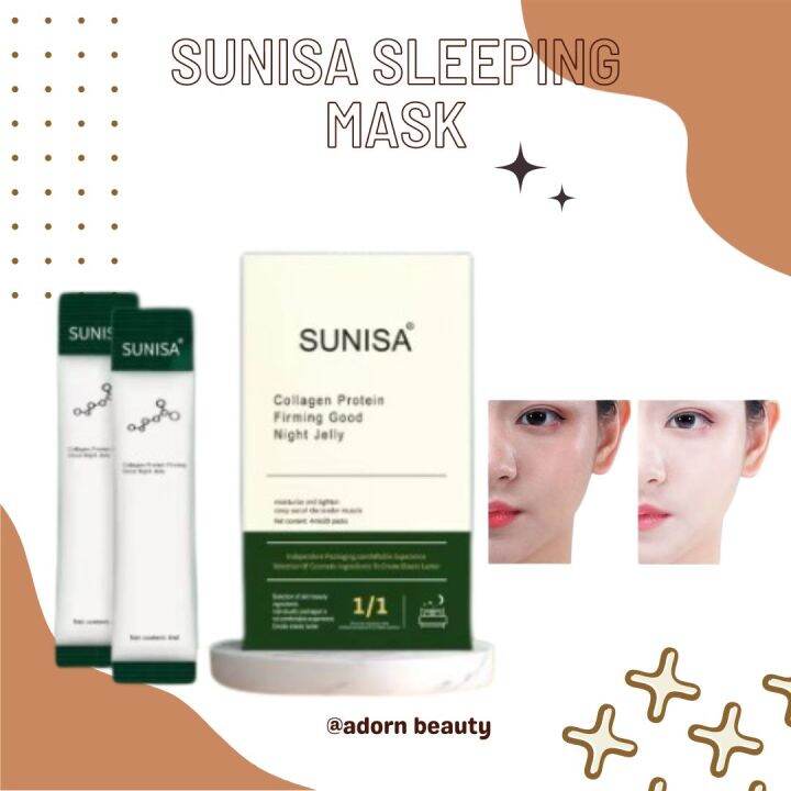 ORIGINAL [20PCS/BOX] Sunisa Collagen Firming Sleeping Mask Jelly