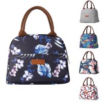 ♕¤ Functional Pattern Cooler Lunch Box Portable Insulated Oxford Cloth Lunch Bag Thermal Food Picnic Lunch Bags For Women Kids