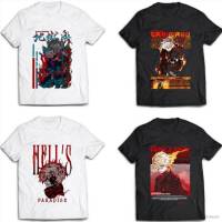 เสื้อยืดแขนสั้นลําลอง พิมพ์ลายอนิเมะ Hells Paradise Jigokuraku สไตล์ฮาราจูกุ สําหรับผู้ชาย และผู้หญิง