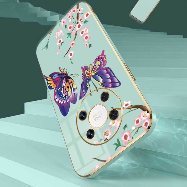 x9เคสสำหรับ-honor-4g-หรูหราผีเสื้อที่สวยงามพร้อมกล้องดอกไม้เคสโทรศัพท์ขอบซิลิโคนอ่อนนุ่มพร้อมฟรีสายคล้อง