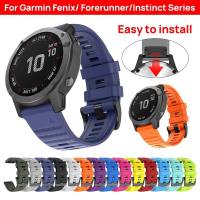 อะไหล่สายรัดสายรัดซิลิโคนซิลิโคนสำหรับ Garmin Fenix 7 6 Forerunner Instinct