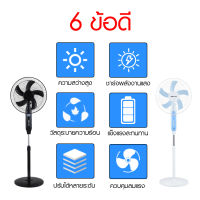 【รับประกัน2ปี】พัดลมโซล่าเซลล์ Solar Cell Fan พัดลมตั้งพื้น 16 นิ้ว พัดลมตั้งพื้น สีขาว สีดำ พัดลม ตั้ง พื้น 16 พัดลมชาตแบตได้ พัดลมไฟฟ้า