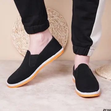 Cute black non on sale slip work shoes