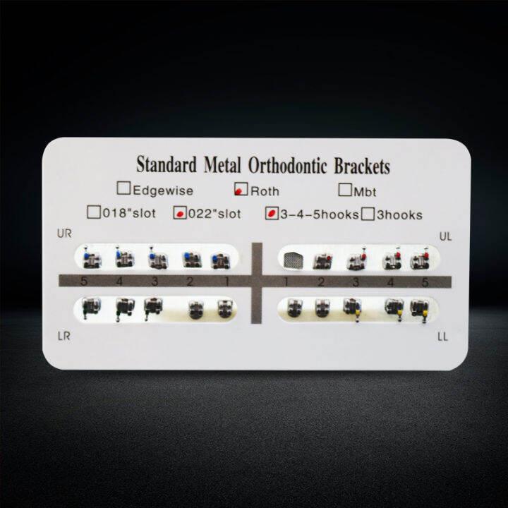 10 packs Roth Mesh Base 345 Hooks Standard Mini Orthodontic Bracket