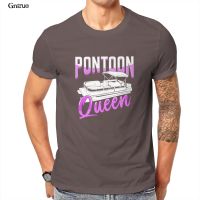 Pontoon Queen Capn Gift Men’S Organic T-Shirt Games Summer New Aesthetic Tees 105184 【Size S-4XL-5XL-6XL】