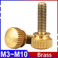 Brass Thumb Screw Double Layer with Step High Head Knurled Hand Screw Computer Case Bolt Pure Copper M3 M4 M5 M6 M8 M10