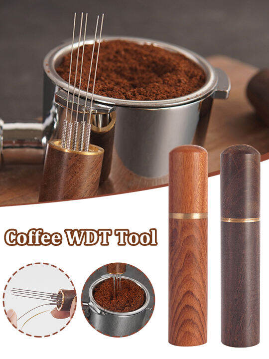 wdt-ที่กวนกาแฟเอสเปรสโซ่อุปกรณ์เครื่องมือชงกาแฟเอสเปรสโซชงกาแฟ5เข็ม-เครื่องปั่นเอสเปรสโซ่มือจัดแนวด้วยตัวเอง