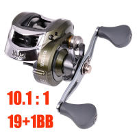 19+1BB 10.1:1 10kg Max Darg Baitcasting Fishing Reel Slow Profile Reel Bait Casting Fishing Reel Carretilha De Pesca