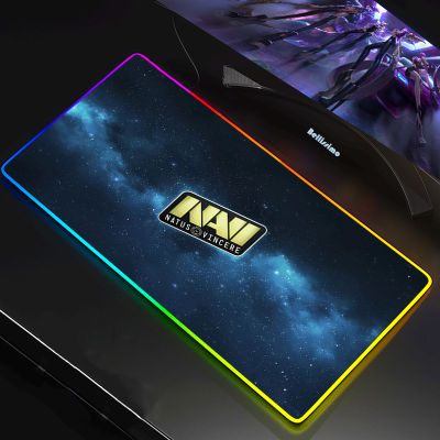 Navi Natus Vincere RGB Gaming XXL Mousepad Large Mause Pad Keyboard Desk Car Game Rubber No-slip LED Mouse Mat Gamer 90x40CM