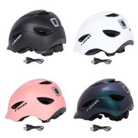 MTB Road Bike Helmets with Taillight USB Rechargeable Bicycle Cycling Scooter Helmet Safety Riding Equipment for Men Women