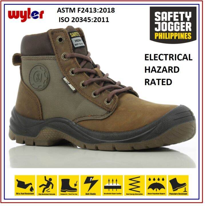 Safety Jogger DakarEH S3 ELECTRICAL HAZARD 18,000V High Cut Safety Shoes Work Boot Footwear