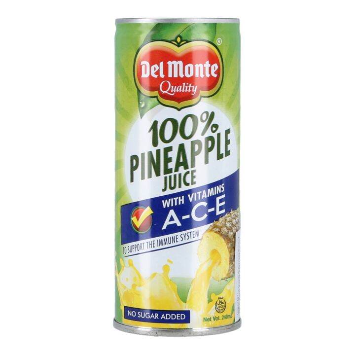 DEL MONTE PINEAPPLE UNSWEETENED 240ML Lazada PH