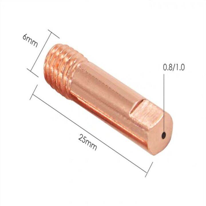 หัวเชื่อมหัวฉีดแก๊ส10ชิ้น-เซ็ต-mb-15ak-m6-25มม-หัวฉีดแก๊ส0-6-0-8-0-9-1-0-1-2มม