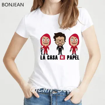 T shirt casa discount de papel femme