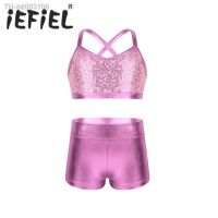 ❈ Sequins Kids Girls Costumes Party Ballet Dance Gymnastics Leotard Outfit Set for Birthday Gift Ballet Class Performance Clothes