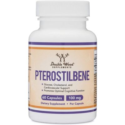 Pterostilbene เทอโรสติลบีน Double Wood Supplements (60 Capsules)