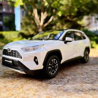 ของเล่น1:24 RAV4 SUV โมเดลรถโลหะผสม Diecasts รถออฟโรดโลหะแบบจำลองเสียงและไฟ Kids Toys ของขวัญ