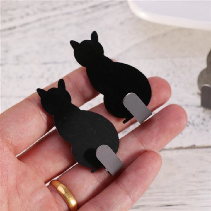 yf-8pcs-creative-sticky-hooks-cat-shaped-nail-free-stainless-steel-adhesive-towel-coat-wall-mounted-decoration