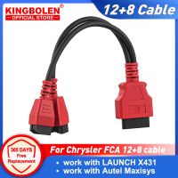 Untuk Kabel Pemrograman Chrysler 12 8 Konektor untuk Autel DS808 Maxisys 906 908 PRO ELITE Chrysler 12 8 Adaptor untuk LAUNCH X431