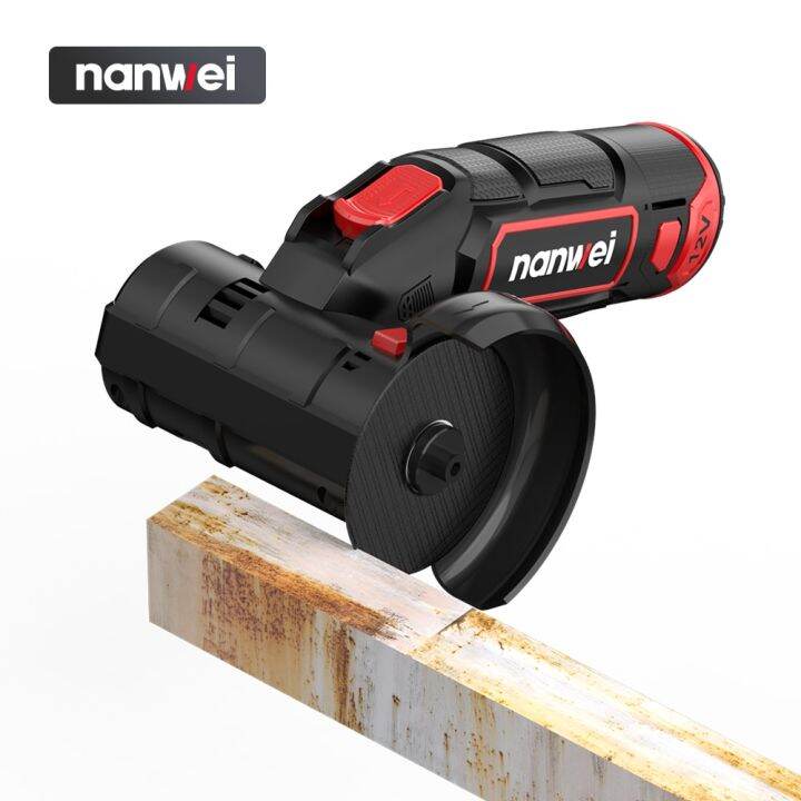 nanwei-เครื่องบดไฟฟ้าขนาดเล็กลูกหมูลิเธียม12v-76มม-3นิ้วแบบชาร์จได้เครื่องขัดเงาตัดไฟฟ้า