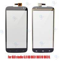 หน้าจอสัมผัส Digitizer สำหรับ Blu Studio 6.0 Hd D650 D650a หน้าจอสัมผัส D650i D651 D651u การสัมผัส D651l