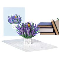 Up Birthday Card Lavender Lavender Birthday Cards For Women 3D Up Card Of Flower Paper Art Handicrafts Greeting Cards Handmade