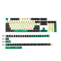 Matcha 140 Keys Fruit Style PBT Keycaps DYE-Sublimation 6.25U 7U Spacebar Cherry Profile For MX Kailh Switch Mechanical Keyboard