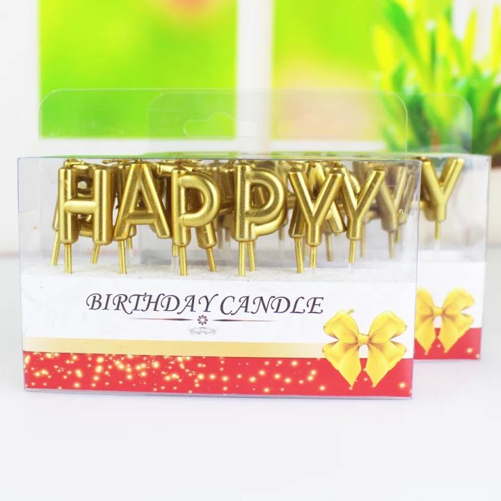 ร้านไทย-เทียนวันเกิด-แฟนซี-สีทอง-สีคัลเลอร์ฟูล-เทียน-happy-birthday