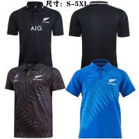 เสื้อรักบี้ล่าสุด The 19th World Cup 20 New Zealand all blacks T-shirt Polo WorldCup football clothes Rugby Jersey