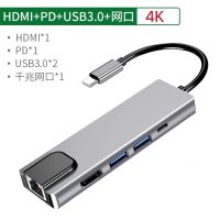 ?Hot Sale! USB C Hub 5 in 1 Type C to HDMI/LAN/USB 3.0/PD 4K for MacBook Pro 2020, MacBook Air 2020,  Pro 2020, SAMSUNG S20+ Very Hot