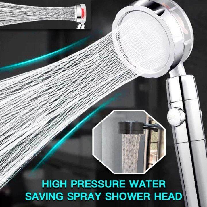 shower-head-water-saving-flow-360-degrees-rotating-with-turbine-small-fan-rain-high-pressure-spray-nozzle-bathroom-accessories