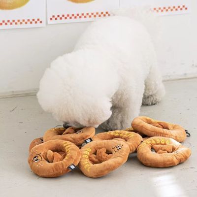 ประเทศเกาหลีใต้ ins ใหม่ขนมปังอัลคาไลน์ซ่อนอาหารและของเล่นดมกลิ่น การค้าต่างประเทศสัตว์เลี้ยงสุนัขเสียงตุ๊กตาของเล่น s