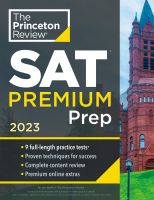 PRINCETON REVIEW, THE: SAT PREMIUM PREP, 2023