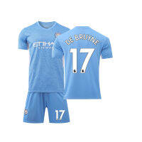 2122 Jersey ใหม่หมายเลข17 De Braunay หมายเลข10 Aguero บ้านเด็กผู้ใหญ่การแข่งขัน Jersey