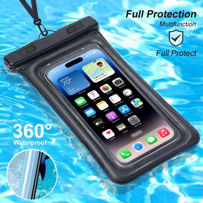360 Full Cover Airbag Bag Swim Diving Waterproof Phone Cases For iPhone 14 13 11 12 Pro Max Samsung S23 Ultra Xiaomi Accessories Phone Cases